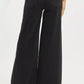 RISEN Tummy Control High Rise Black Palazzo Leg Frayed Hem Jeans