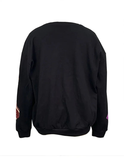 Sequin Gift Box Long Sleeve Sweatshirt - DAVERRI FASHIONS