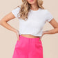 BiBi Pink Bandless Tailored Shorts Shorts