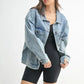 MONO B Boxy-Cut Denim Jacket