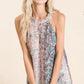 BiBi Snakeskin Print Low Gauge Hacci Knit Halter