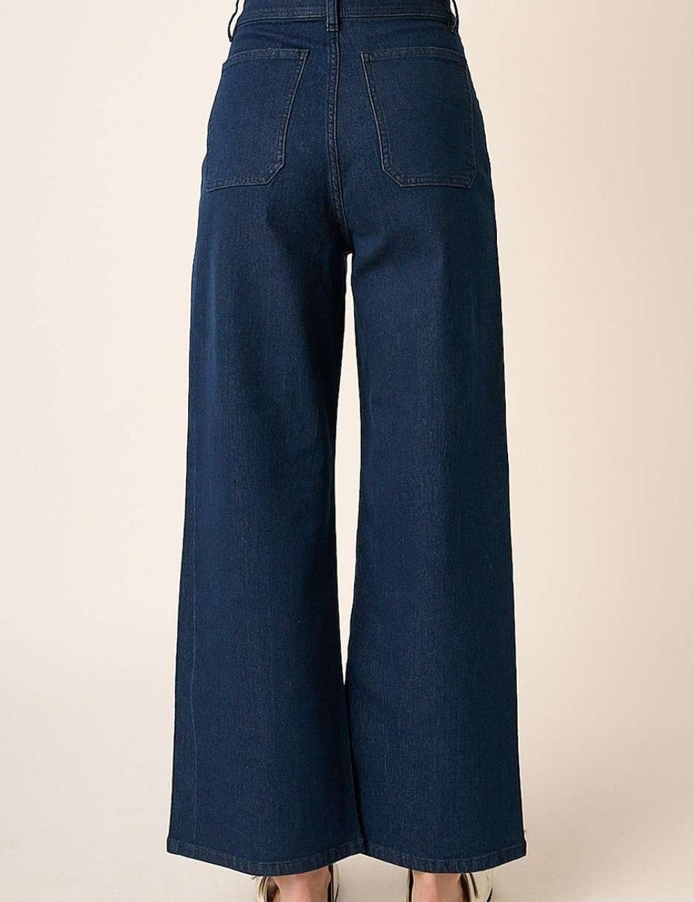 Mittoshop High Waist Wide Leg Jeans