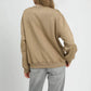 Umgee Cable Texture Pattern Sweatshirt with Ribbed Hem Sweatshirts