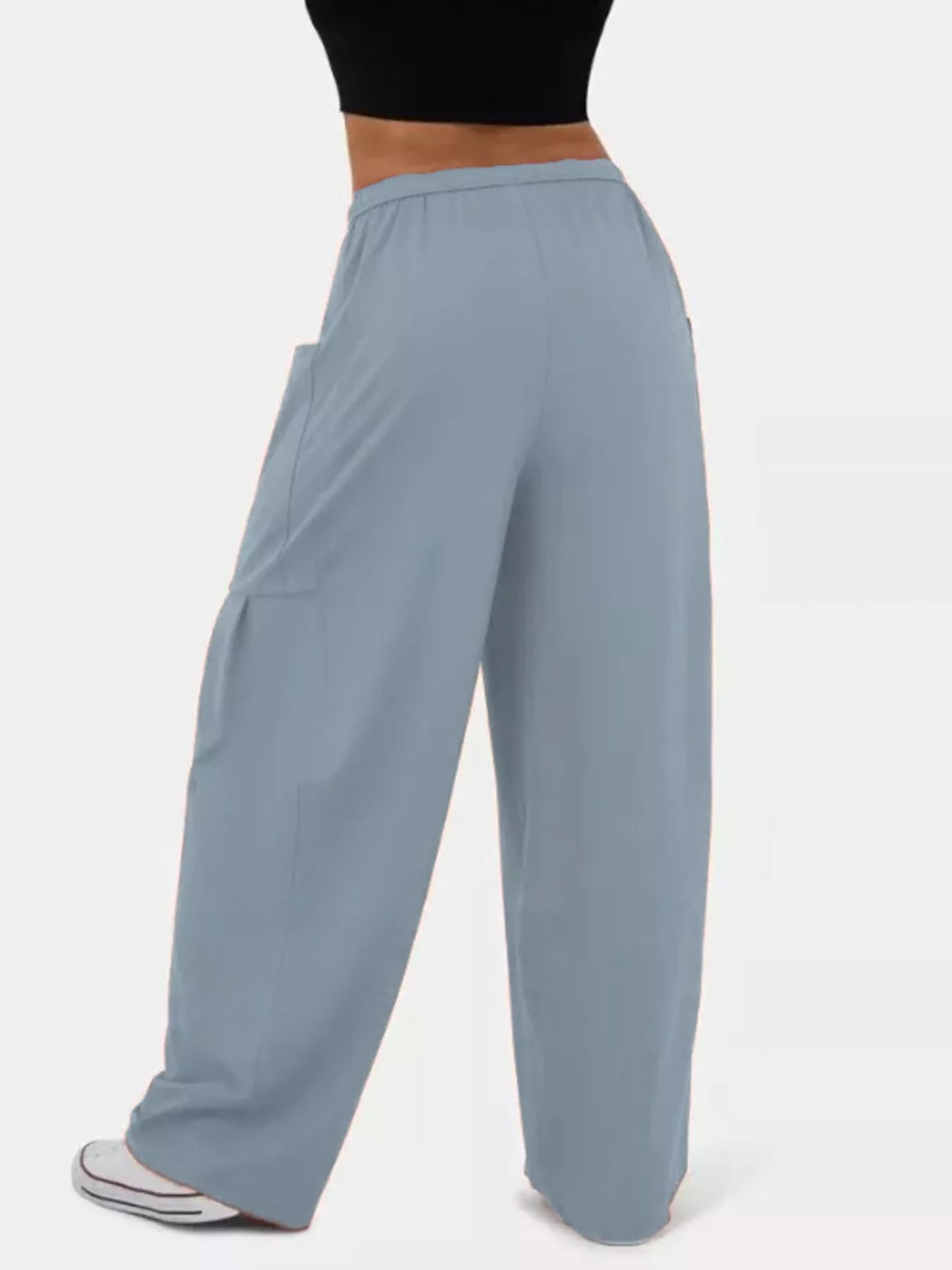 Drawstring Wide Leg Pants | Pants Daverri Fashions