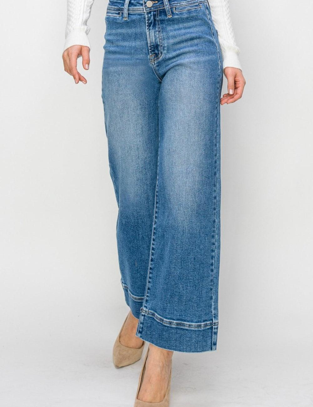 High Rise Wide Leg Jeans Jeans