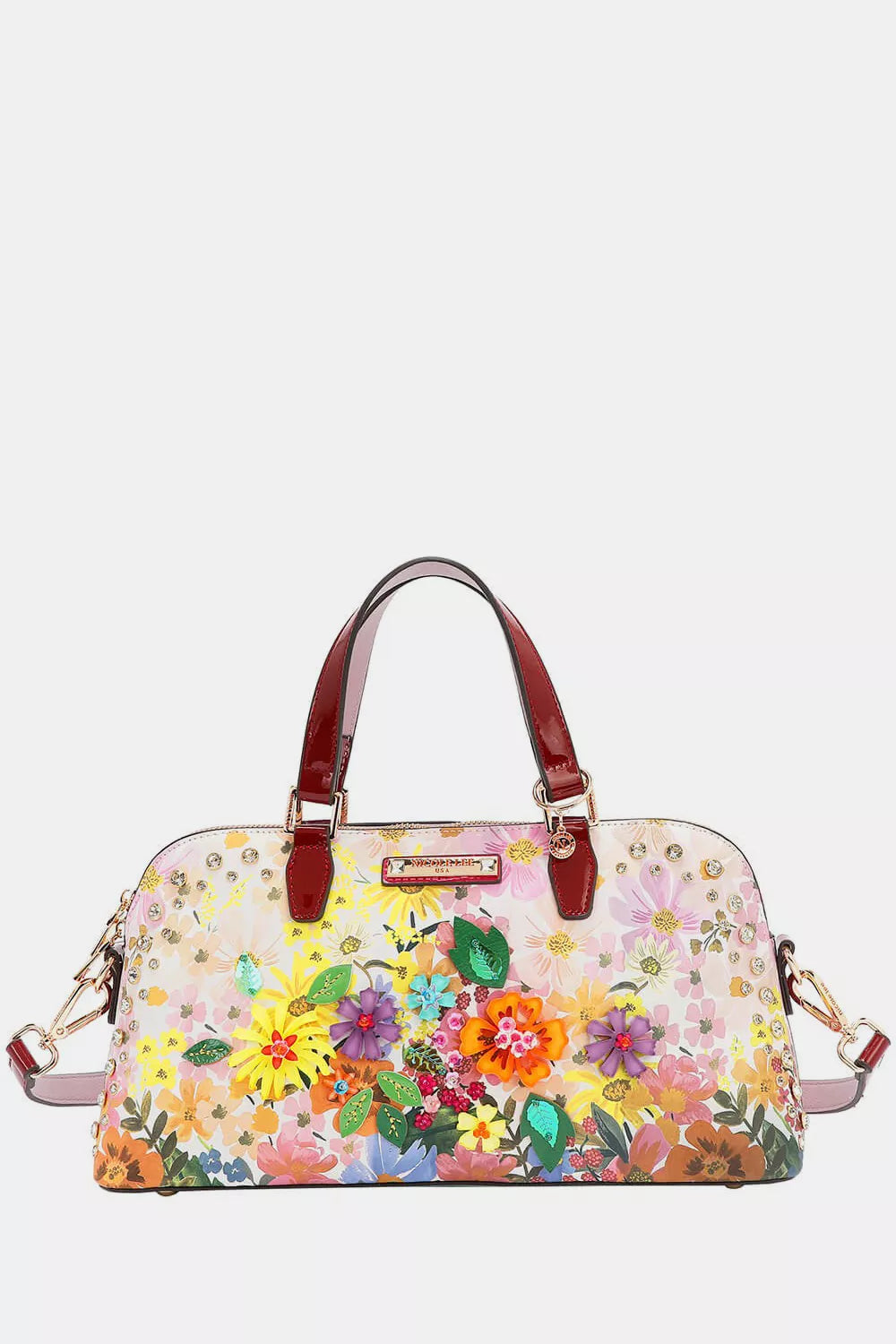 Nicole Lee Dreams Blossom Dome Handbag with vibrant floral pattern
