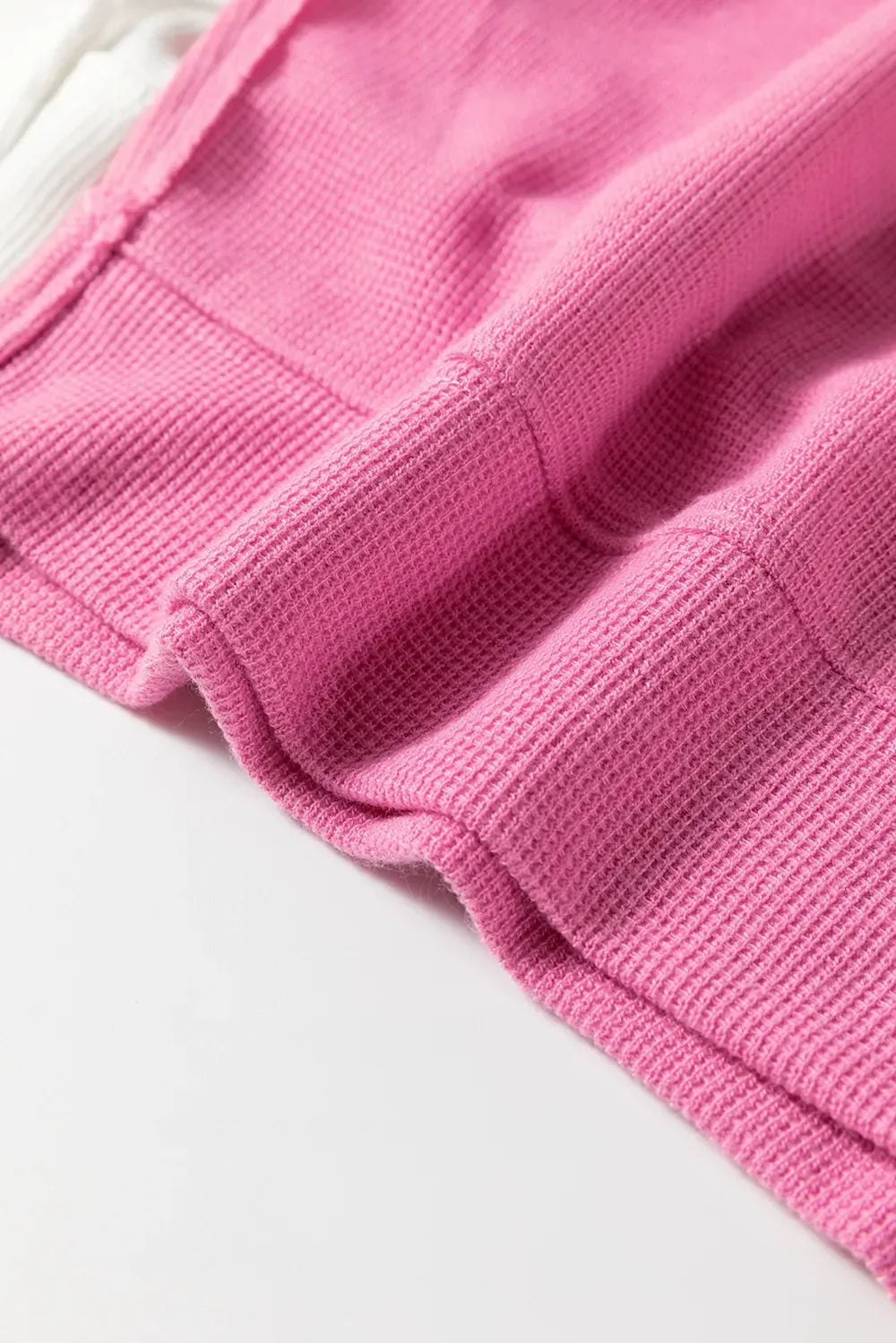 Exposed Seam Contrast Long Sleeve Sweatshirt - DAVERRI FASHIONS