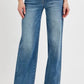 RISEN Full Size Tummy Control High Rise Wide Adjustable Waist Band Jeans Plus Size Jeans