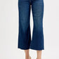 RISEN Full Size Tummy Control High Rise Crop Wide Jeans Plus Size - DAVERRI FASHIONS