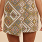 Annie Wear Ethic Woven Jacquard Wrap Mini Skirt Skirts