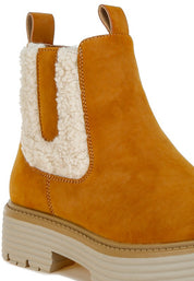 Mothman Faux Fur Detail Chunky Ankle Boots | Boots Daverri Fashions