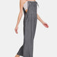 Zenana Washed Adjustable Strap Wide Leg Denim Overalls Overalls