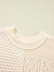 Cable Knit Dolman Sweater Vest | Sweater Vests Daverri Fashions