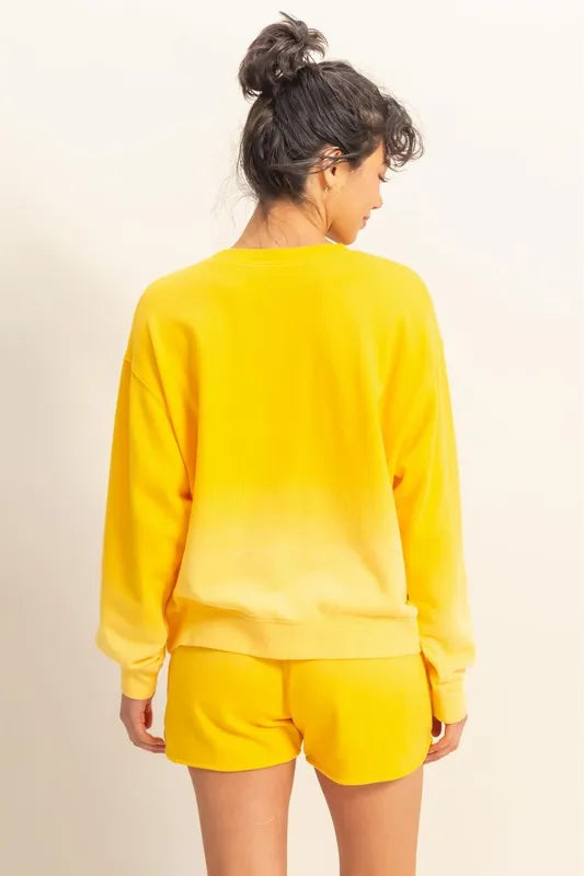 HYFVE Dip Dye Long Sleeve Sweatshirt Sweatshirts
