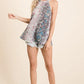 BiBi Snakeskin Print Low Gauge Hacci Knit Halter