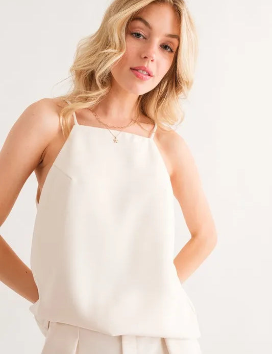 IVORY And The Why Sleeveless Basic Cami Top | Cami Tops Daverri Fashions