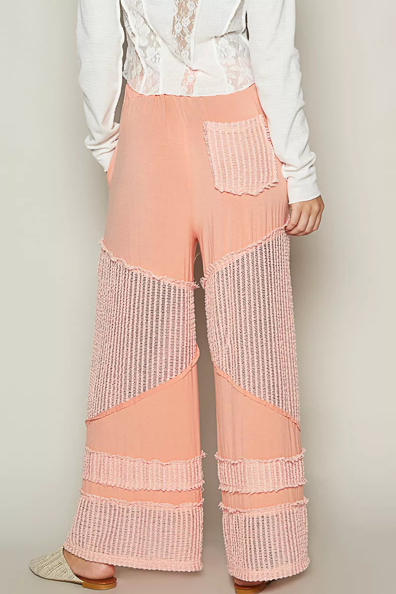 POL Drawstring Elastic Waistband Wide-Leg Pants | Pants Daverri Fashions