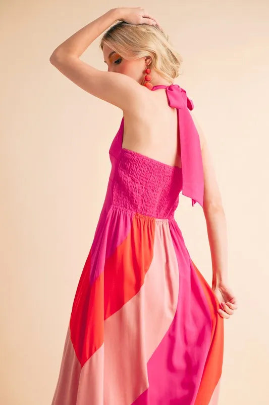 Aemi+Co Color Block Sleeveless Maxi Dress Maxi Dresses