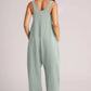 Lovelet V-Neck Wide Strap Overalls - DAVERRI FASHIONS