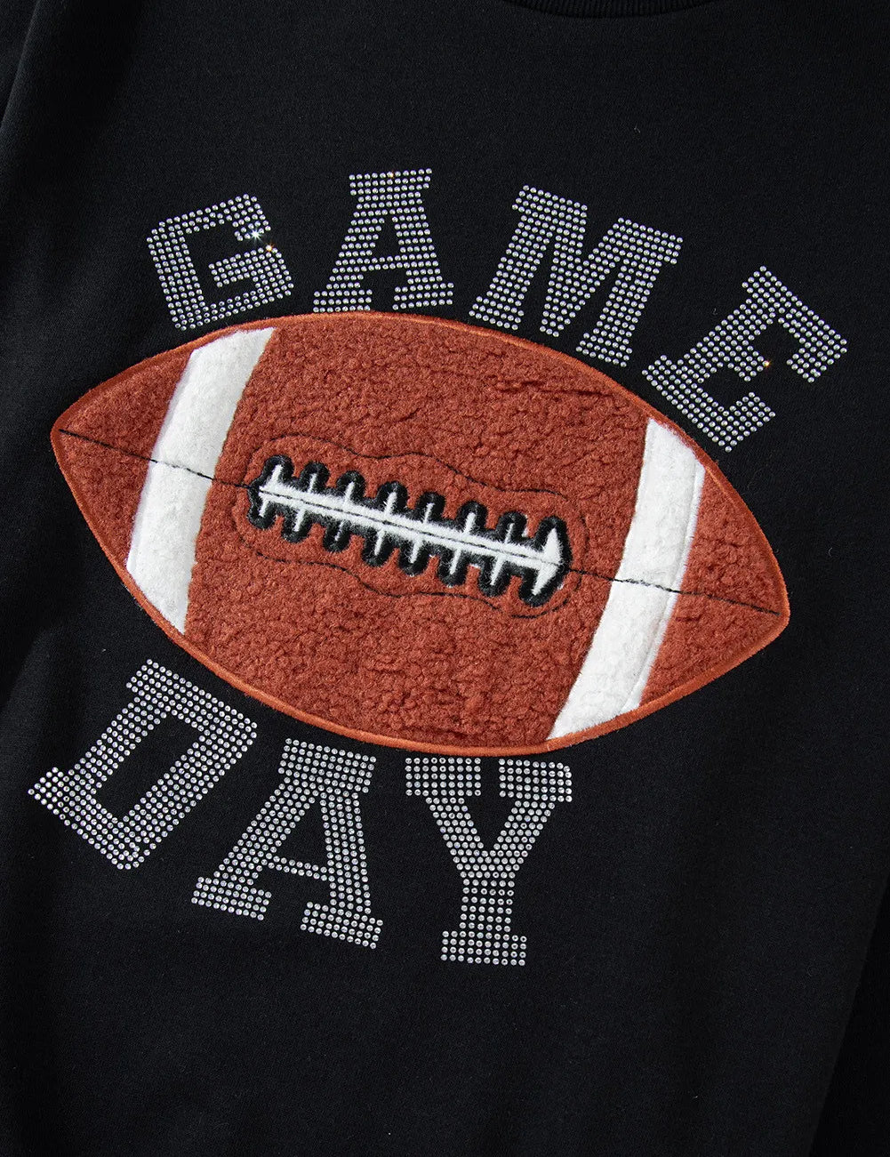 GAME DAY Football Round Neck Long Sleeve Top and Shorts Set | Loungewear Sets Daverri Fashions