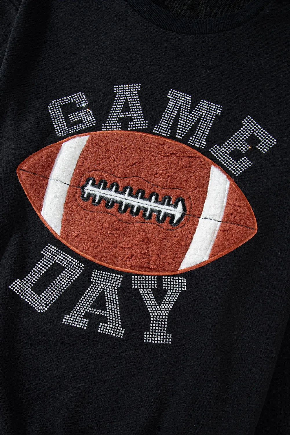 GAME DAY Football Round Neck Long Sleeve Top and Shorts Set | Loungewear Sets Daverri Fashions