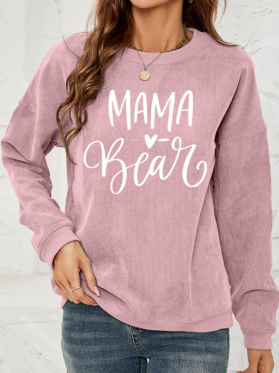 MAMA Graphic Round Neck Sweatshirt | Sweatshirts Daverri Fashions