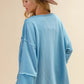 BiBi Oversized Pocket Front Sweatshirt - DAVERRI FASHIONS