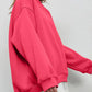 Round Neck Dropped Shoulder Long Sleeve Sweatshirt - DAVERRI FASHIONS