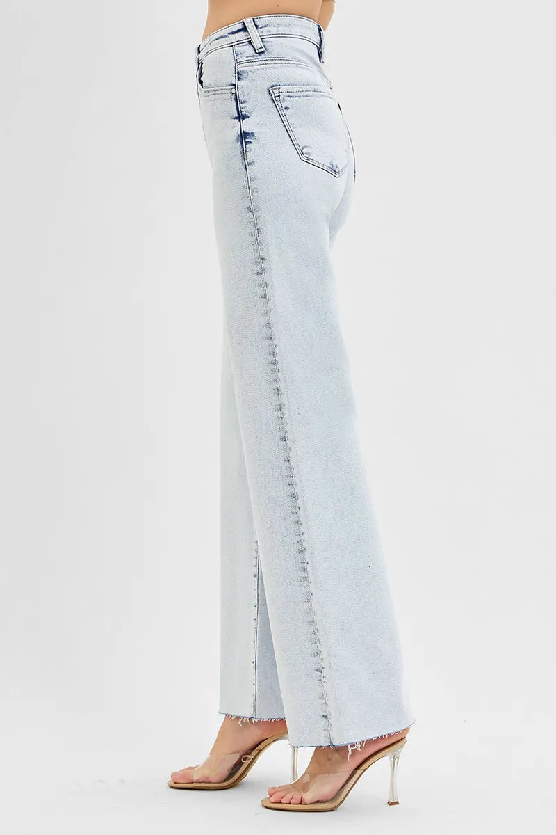 RISEN Full Size High Rise Wide Leg Jeans Plus Size Jeans