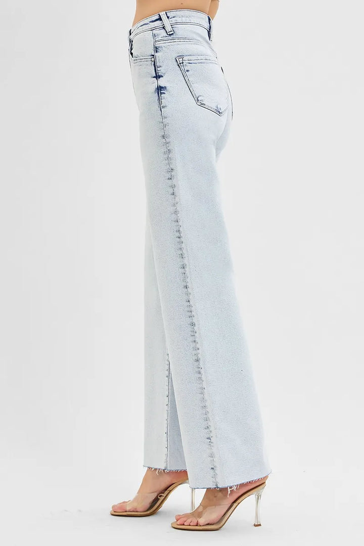 RISEN Full Size High Rise Wide Leg Jeans Plus Size Jeans