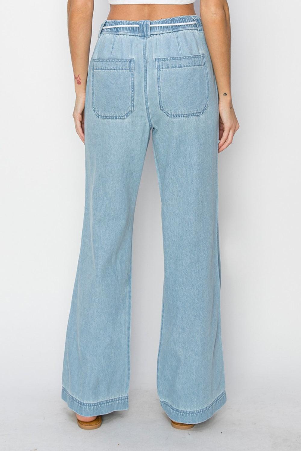 RISEN High Rise Straight Jeans Jeans