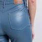 Judy Blue Full Size High Waist Tummy Control Faux Leather Bootcut Pants Plus Size
