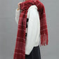 Fringe Plaid Thermal Scarf - DAVERRI FASHIONS