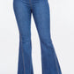 American Bazi High Waist Curvy Flare Jeans - DAVERRI FASHIONS