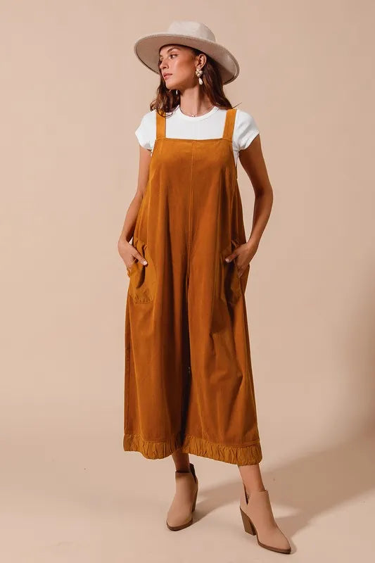 SO ME Corduroy Overalls Jumpsuit RUST Overalls