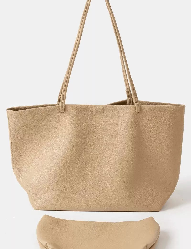 KA One Size Fame Soft Solid Color Tote Bag | Tote Bags Daverri Fashions