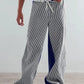 Striped Wide Leg Jeans - DAVERRI FASHIONS