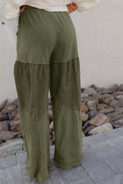 Tiered Wide Leg Pants | Pants Daverri Fashions