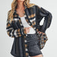 Aem+Co Curved Hem Plaid Button Up Shirt Shirts