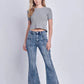 Artemis Vintage High Rise Stretch Flare Jeans - DAVERRI FASHIONS