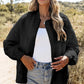 Womens baseball collar black floral quilted bomber jacket