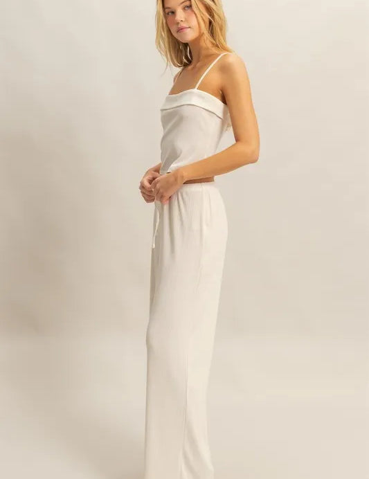 HYFVE Rib Knit Cami Top and Pants Set | Outfit Sets Daverri Fashions