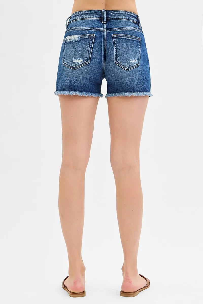 RISEN Low Rise Pikaboo Lining Shorts Denim Shorts