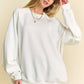 Davi & Dani Round Neck Raglan Sleeve Sweatshirt Sweatshirts