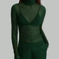 Turtleneck Long Sleeve Top - DAVERRI FASHIONS