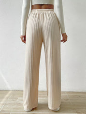 Drawstring Wide Leg Pants | Lounge Pants Daverri Fashions