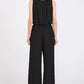 Mittoshop Textured Stretchy Crop Tank and Pants Set Outfit Sets