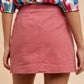 Annie Wear Comfort Stretch Cotton Slit Detailed Mini Skirt