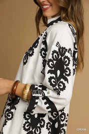 Umgee Abstract Print Midi Dress | Midi Dresses Daverri Fashions