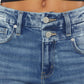 Kancan High Rise Wide Waistband Slim Straight Jeans - DAVERRI FASHIONS